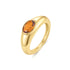 Gold Sculptural Gemstone Maillard Ring